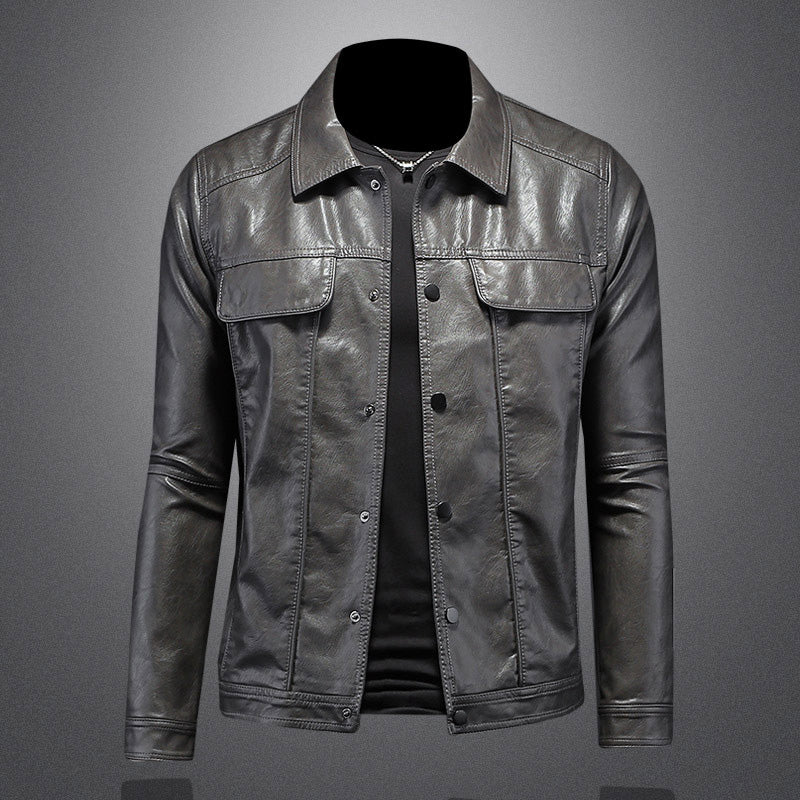 Herren Premium Bikerjacke | Lässig - Image 3