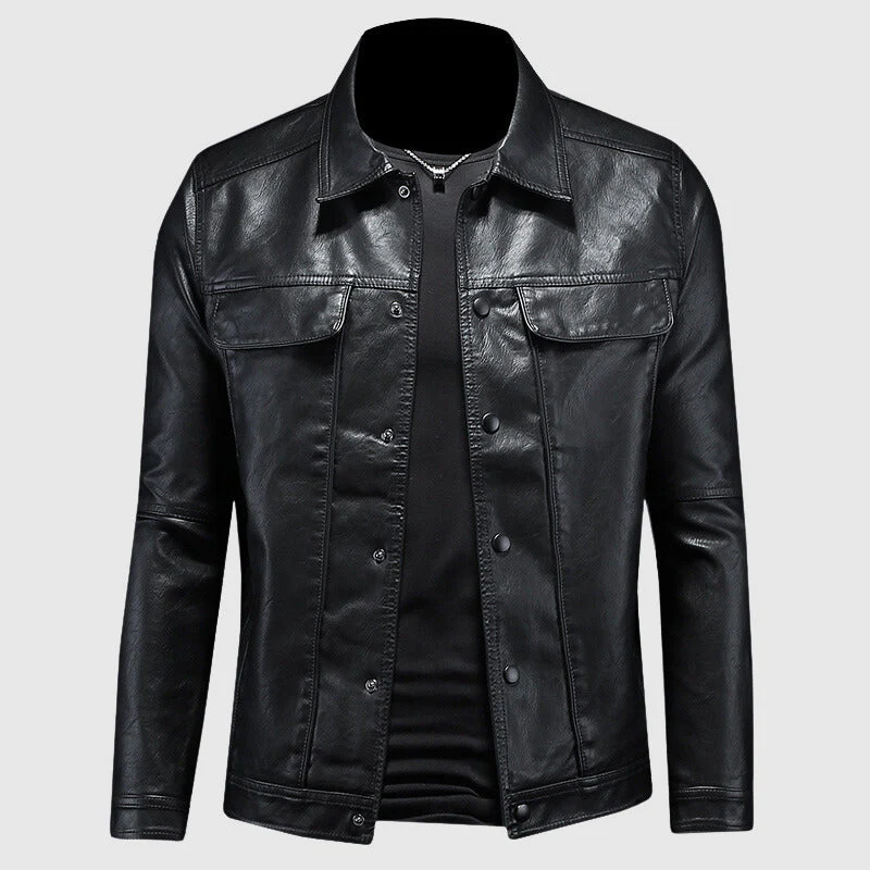 Herren Premium Bikerjacke | Lässig - Image 4