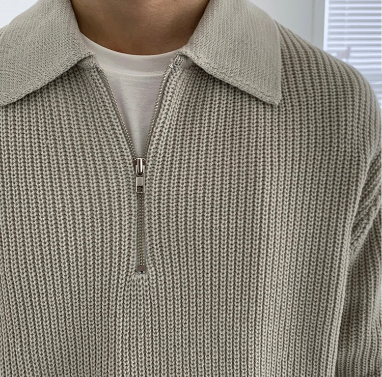 Herren Pullover | Durchgehender Reißverschluss klare Silhouette - Image 2