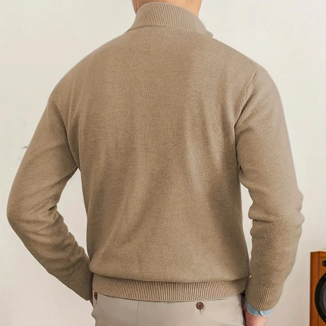 Herren Pullover | Halber Reißverschluss erhöhter Abschluss - Image 3