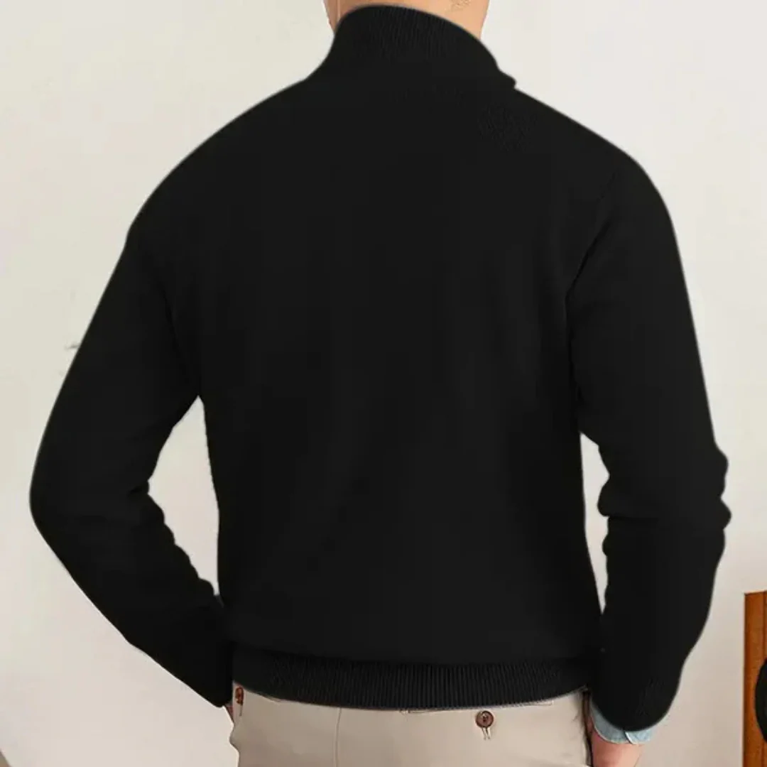 Herren Pullover | Halber Reißverschluss erhöhter Abschluss - Image 4