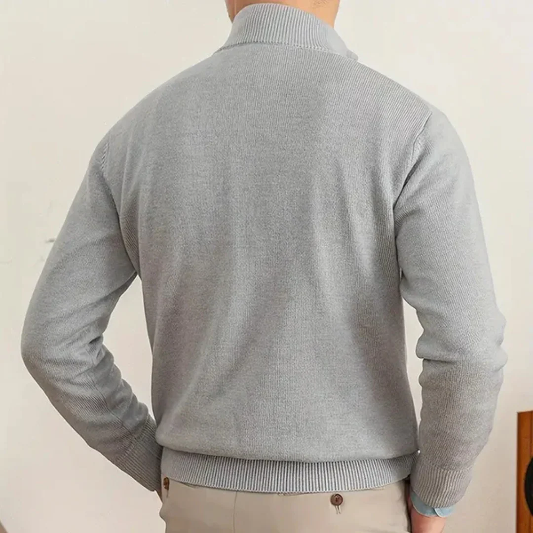 Herren Pullover | Halber Reißverschluss erhöhter Abschluss - Image 5