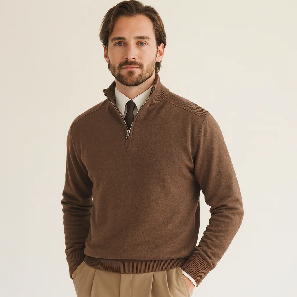 Herren Pullover | Halber Reißverschluss erhöhter Abschluss - Image 6