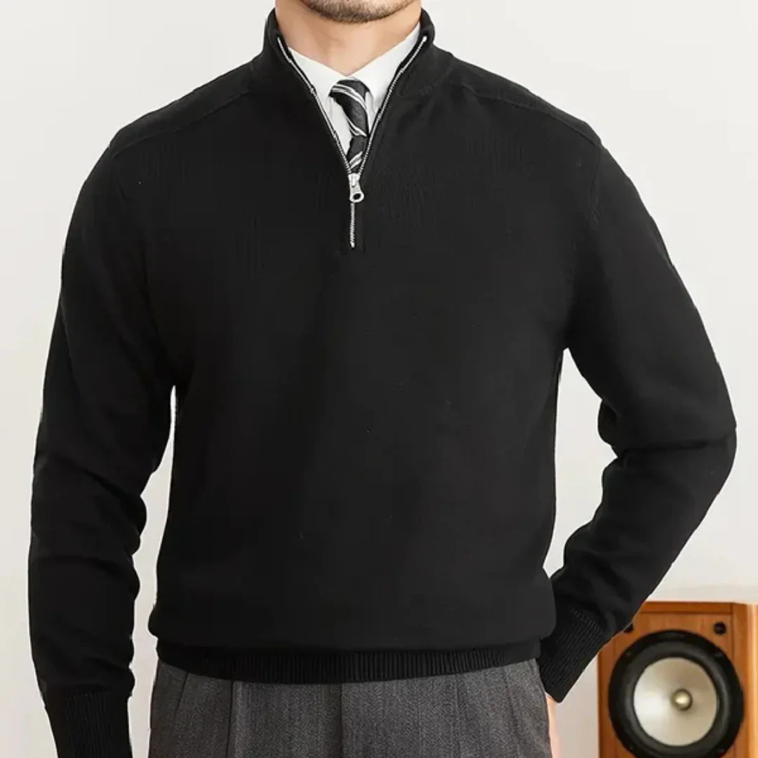 Herren Pullover | Halber Reißverschluss erhöhter Abschluss - Image 8