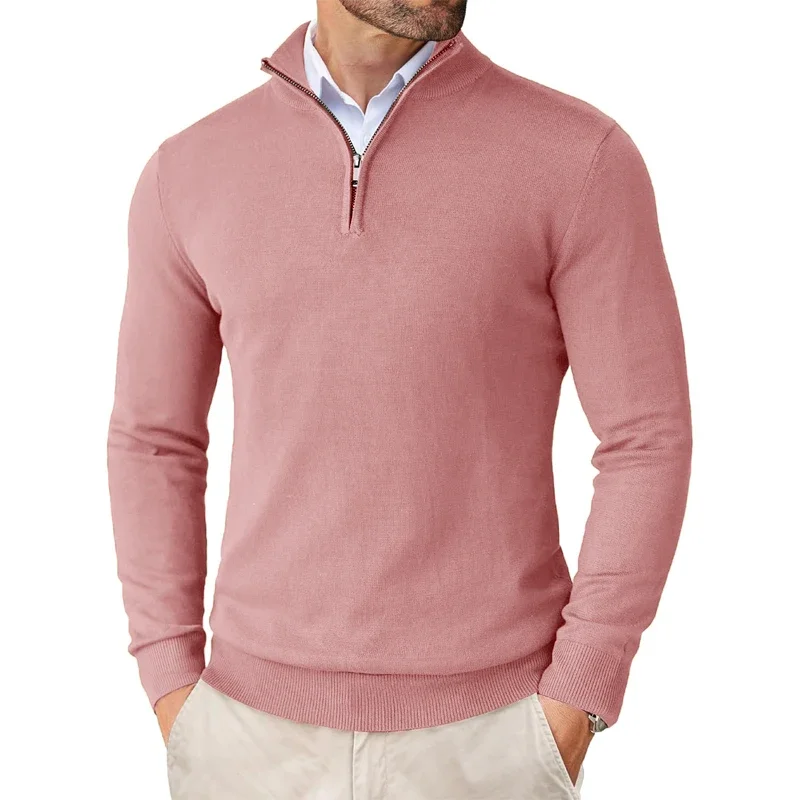 Herren-Pullover mit Halbreißverschluss | strukturierte Ausführung - Image 6