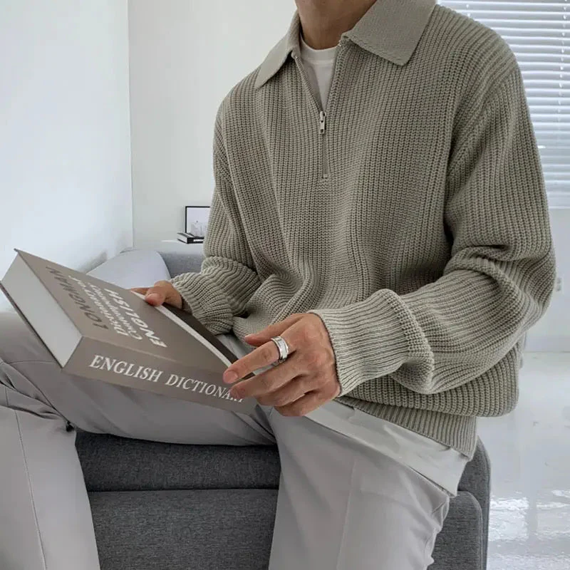 Herren Pullover mit Viertelreißverschluss - Image 3