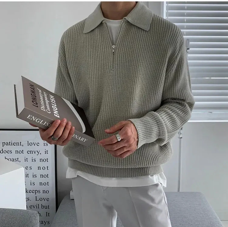 Herren Pullover mit Viertelreißverschluss - Image 7
