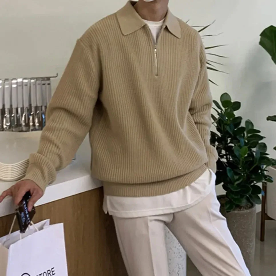 Herren Pullover mit Viertelreißverschluss - Image 8