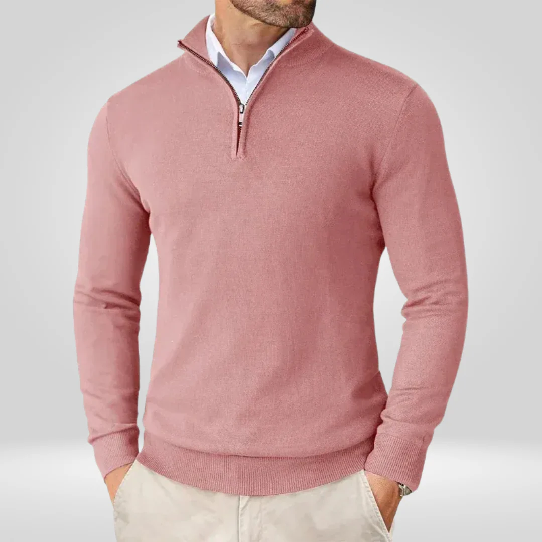 Herren Pullover | Reißverschlusskragen schmale Linienführung - Image 10