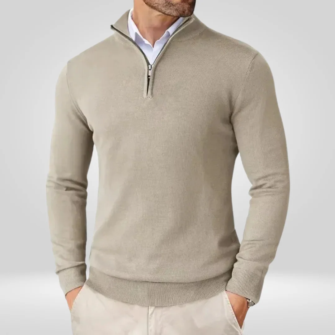 Herren Pullover | Reißverschlusskragen schmale Linienführung - Image 7