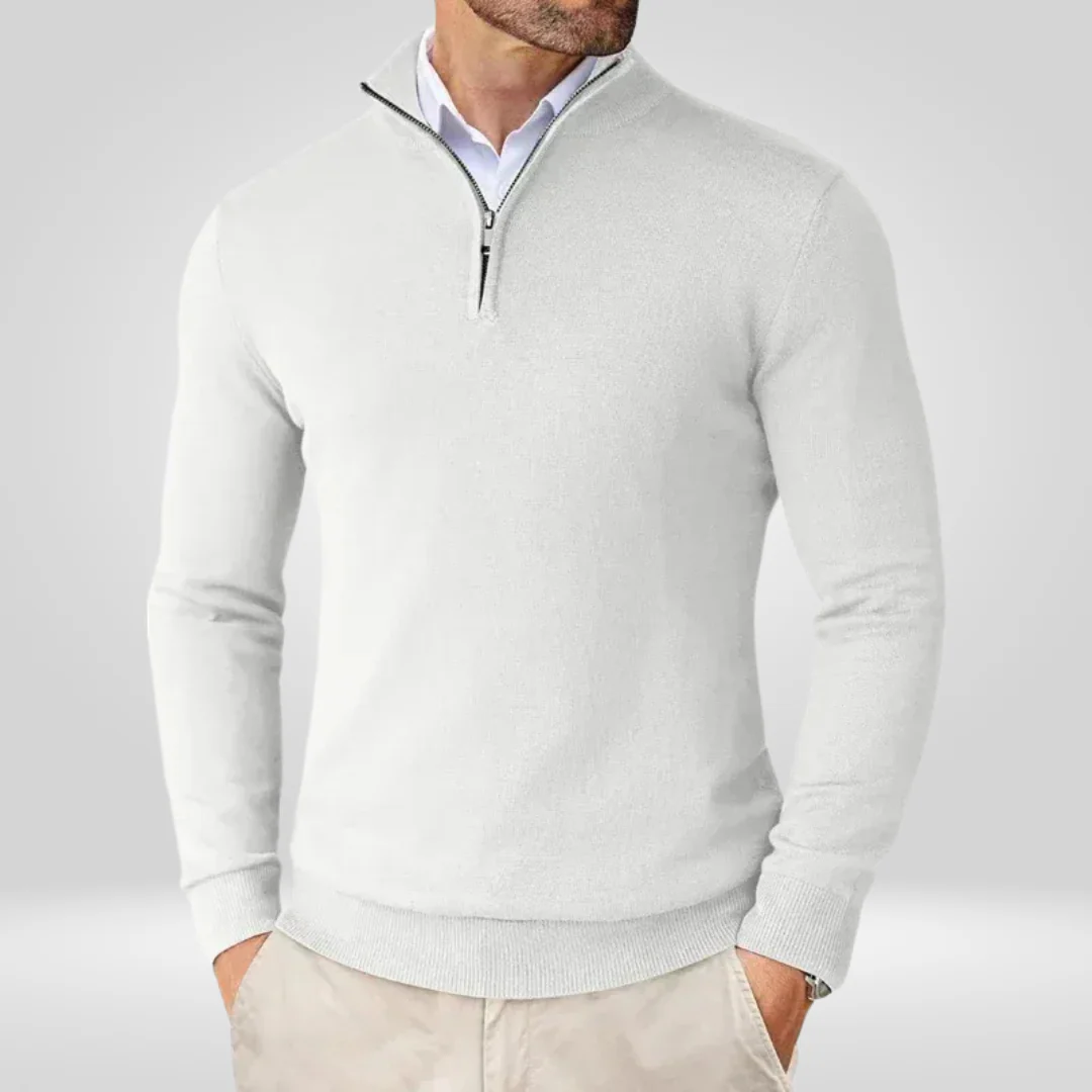 Herren Pullover | Reißverschlusskragen schmale Linienführung - Image 9