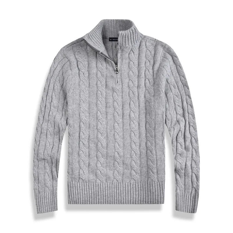 Herren Pullover | Stehkragen mit teilweiser Öffnung - Image 2