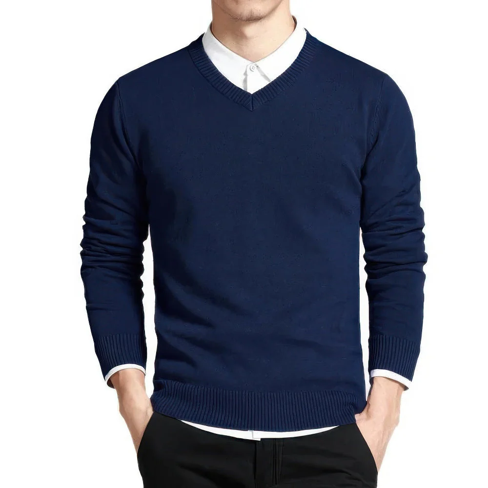Herren Pullover | V-Ausschnitt klare Linien ruhige Form - Image 5