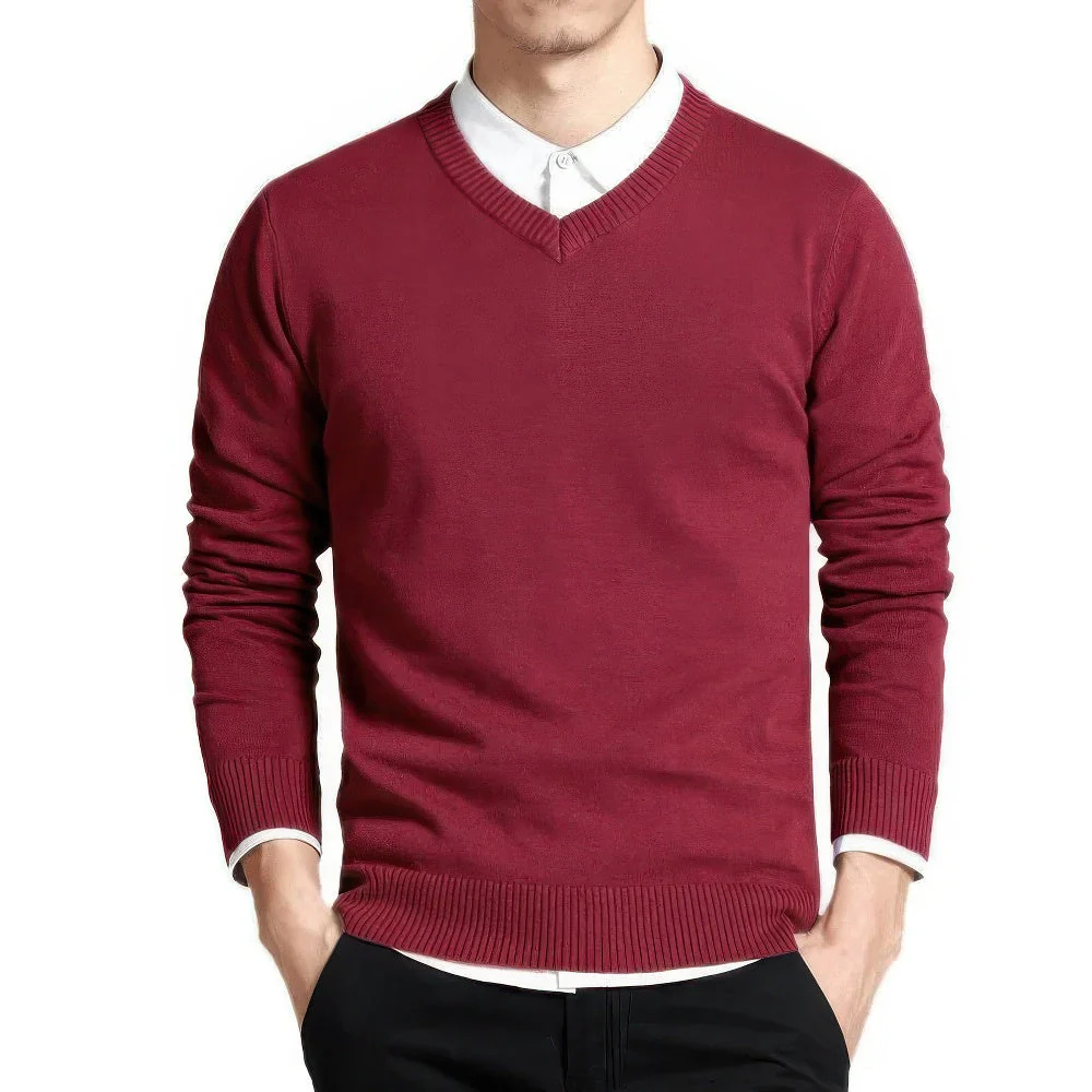 Herren Pullover | V-Ausschnitt klare Linien ruhige Form - Image 6