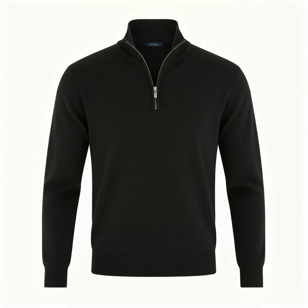 Herren Pullover | V-Ausschnitt mit Reißverschlussdetail - Image 10