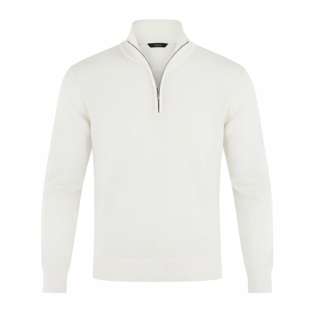Herren Pullover | V-Ausschnitt mit Reißverschlussdetail - Image 12