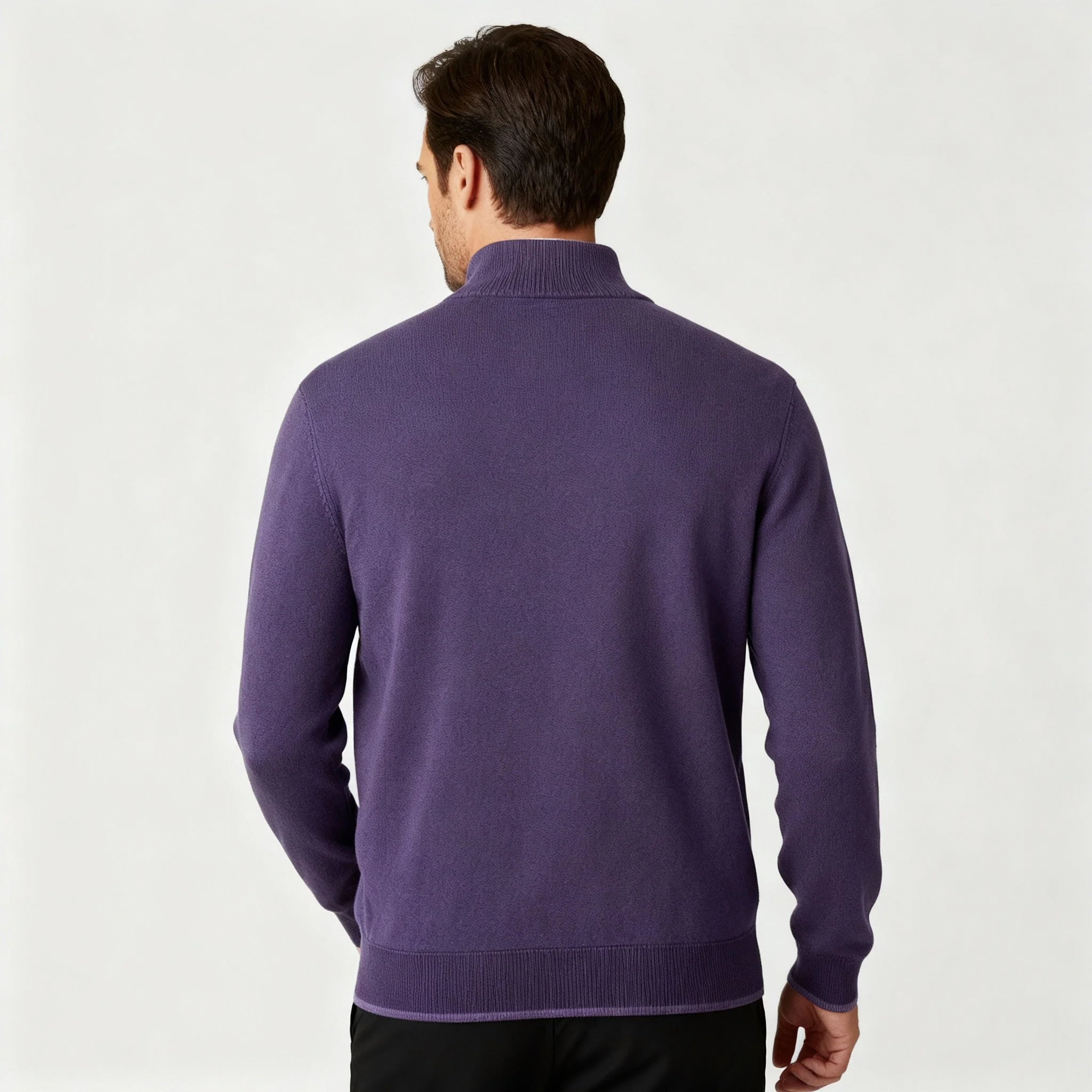 Herren Pullover | V-Ausschnitt mit Reißverschlussdetail - Image 4