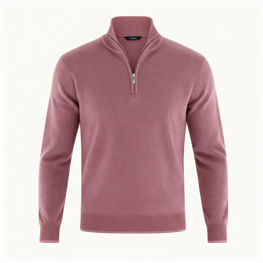 Herren Pullover | V-Ausschnitt mit Reißverschlussdetail - Image 7