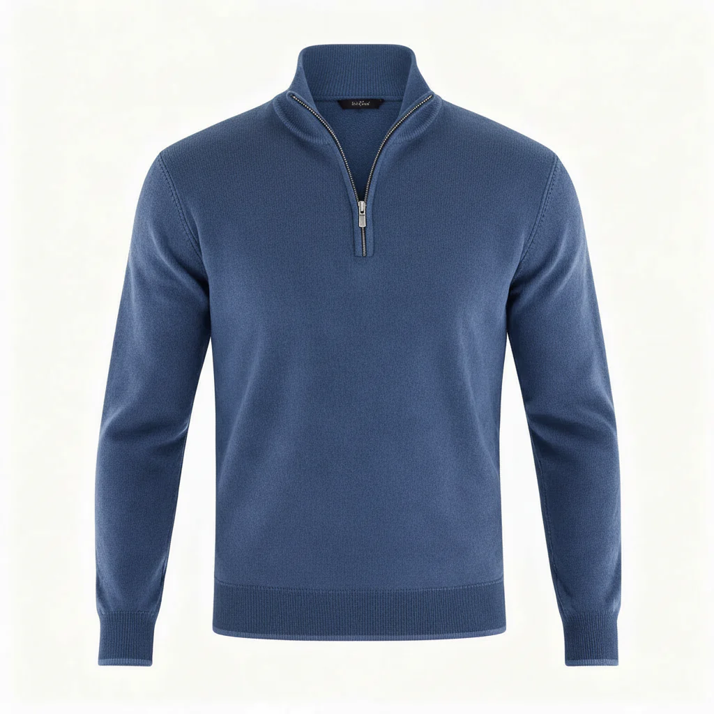 Herren Pullover | V-Ausschnitt mit Reißverschlussdetail - Image 8