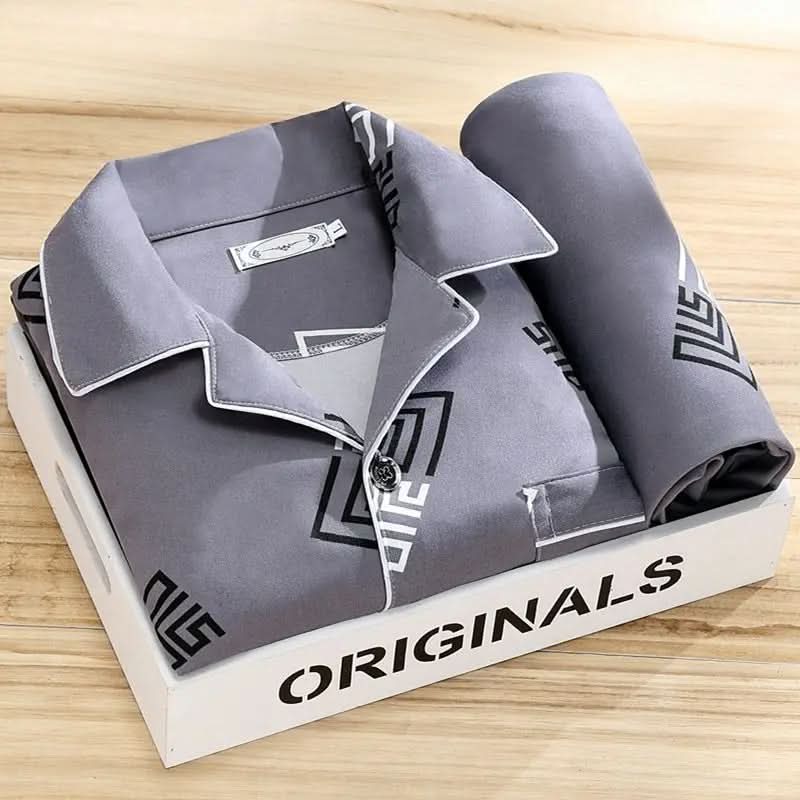 Herren-Pyjama-Set mit Knöpfen – Weiche und atmungsaktive Nachtwäsche - Image 11