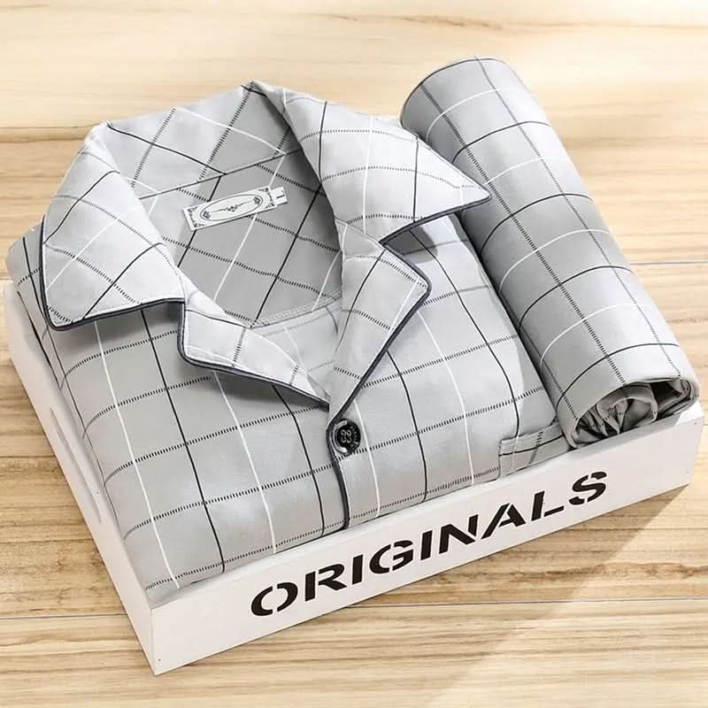 Herren-Pyjama-Set mit Knöpfen – Weiche und atmungsaktive Nachtwäsche - Image 6