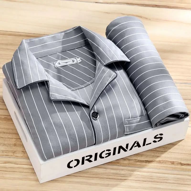 Herren-Pyjama-Set mit Knöpfen – Weiche und atmungsaktive Nachtwäsche - Image 8