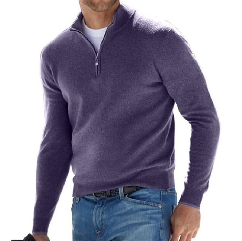 Herren Reißverschluss-Pullover - Image 9