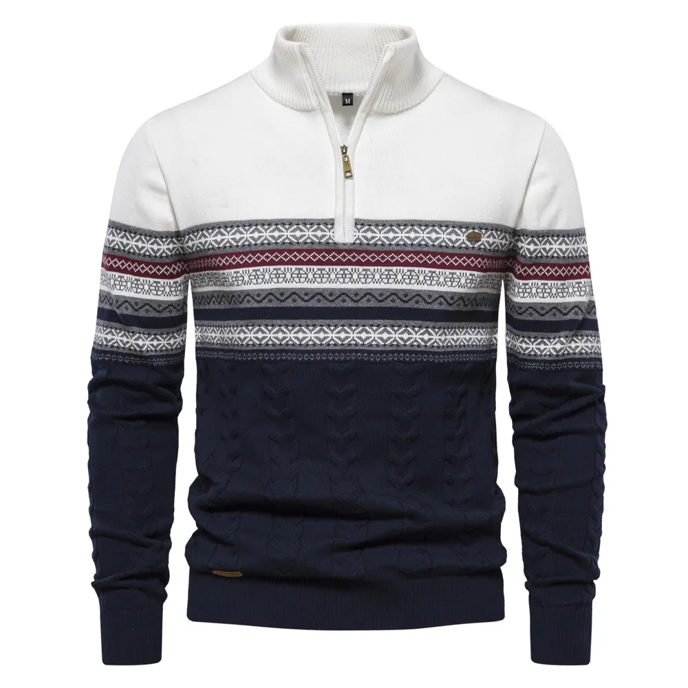 Herren Retro Half-Zip Pullover - Image 5