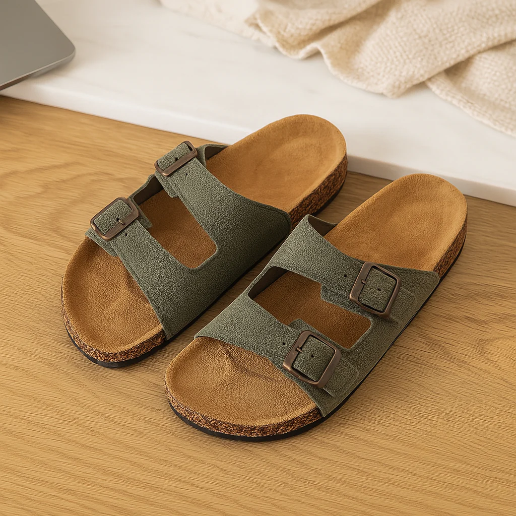 Herren-Sandalen im Retro-Stil – Verstellbares Doppelschnallen-Design für lässigen Tragekomfort - Image 3