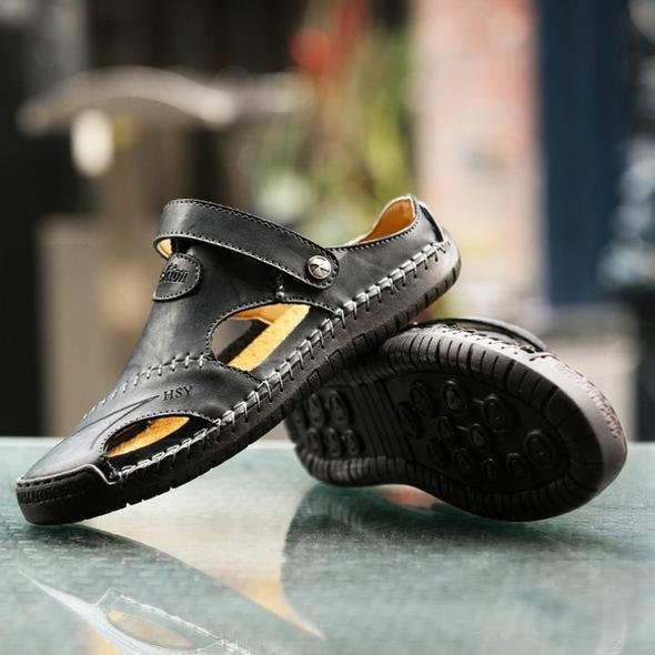 Herren Sandalen | offene Riemenform mit Fersenstütze