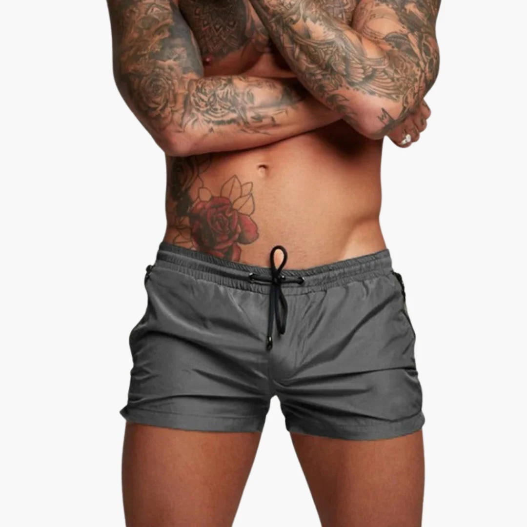Herren schnelltrocknende Shorts mit elastischem Bund und Reißverschluss - Image 3