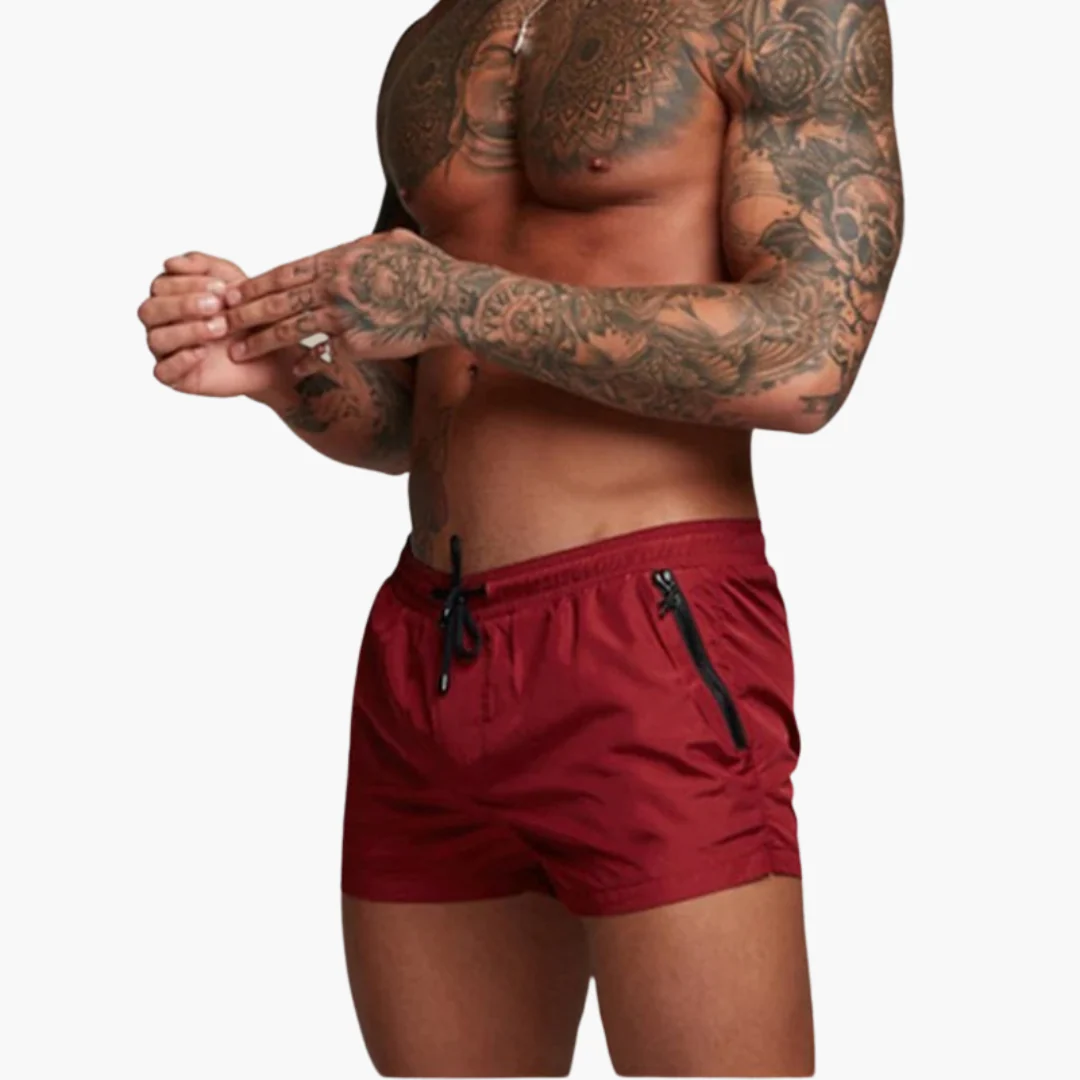 Herren schnelltrocknende Shorts mit elastischem Bund und Reißverschluss - Image 8