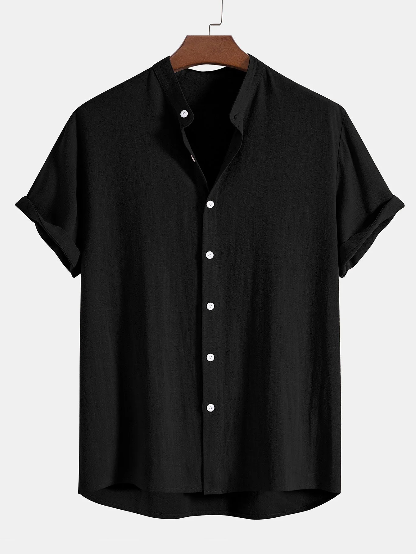 Herren Set | Hemd mit Stehkragen und Hose mit geradem Bund