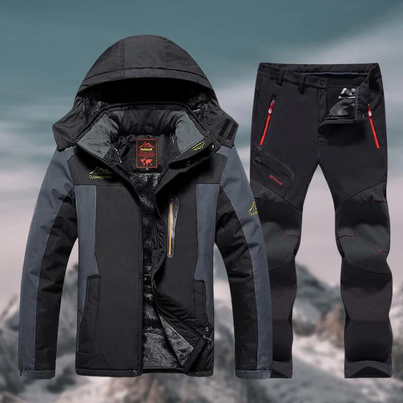 Herren Set | Zweiteilige Jacke Hose geschlossene Form Details - Image 2