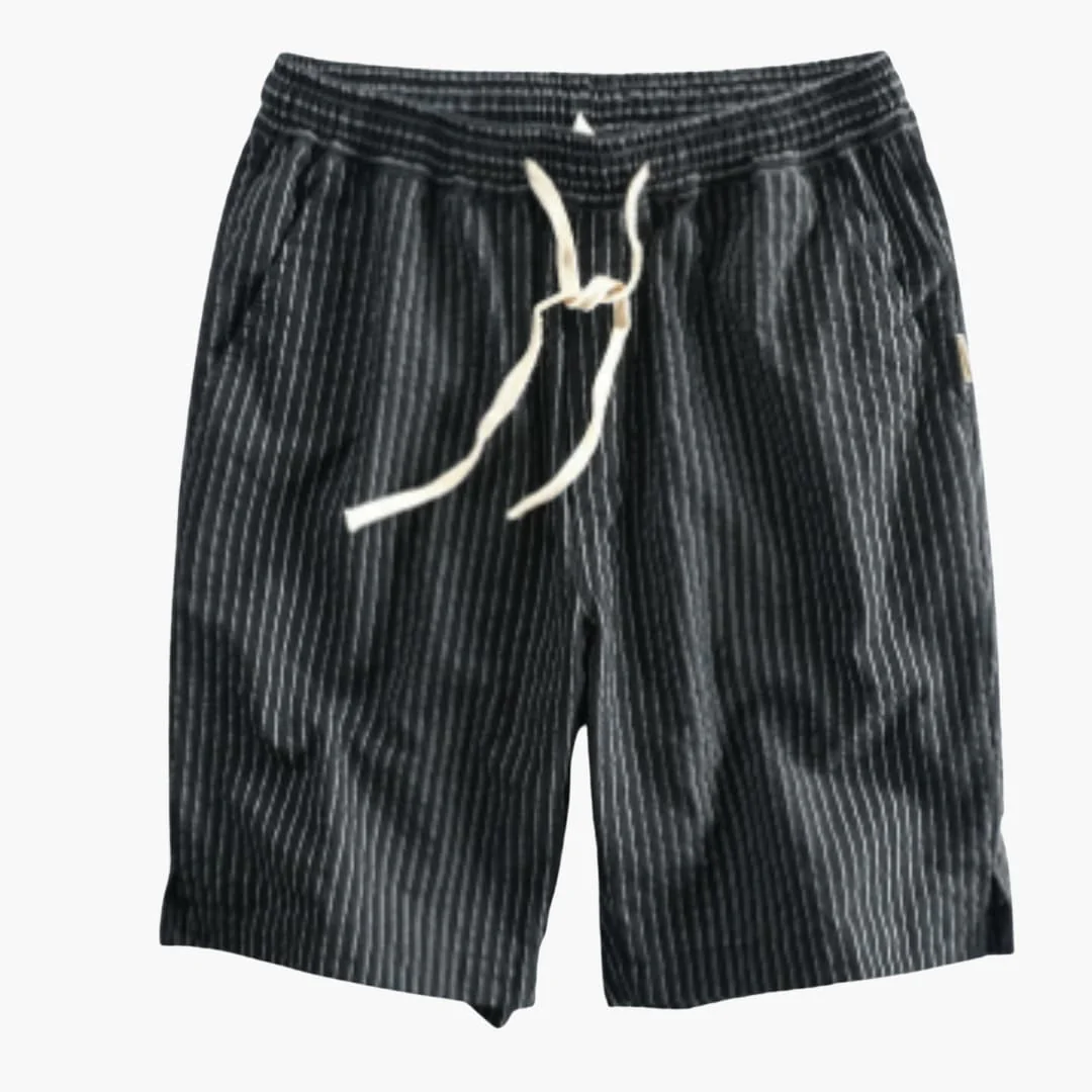 Herren Shorts aus leichtem Stoff mit Kordelzug und Muster - Image 5