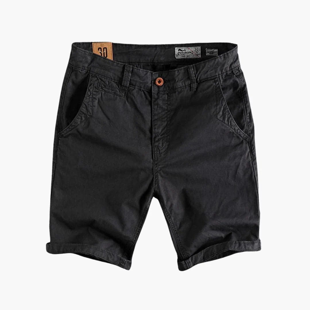 Herren Shorts aus leichter Sommerware mit Taschen und Knopfverschluss - Image 2