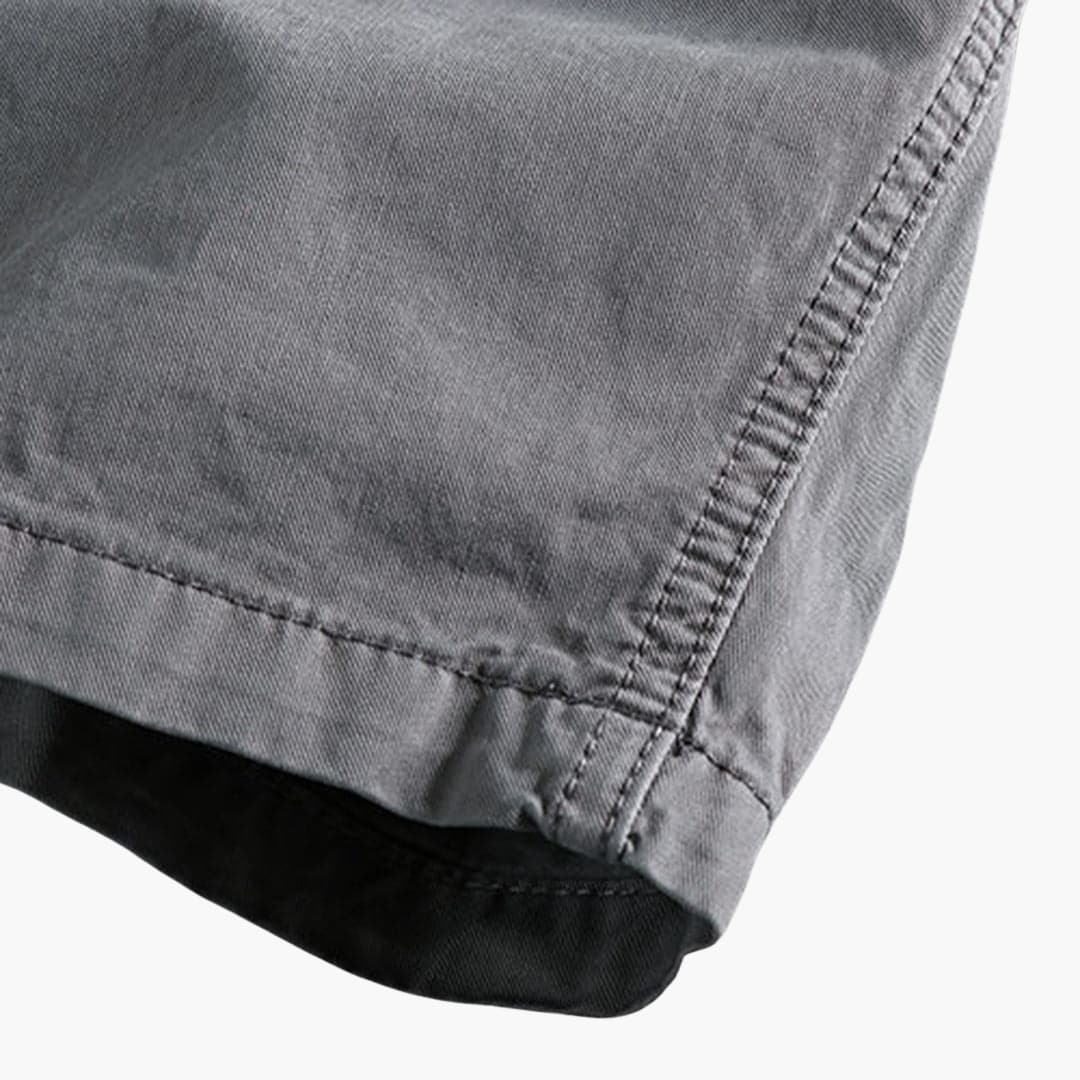 Herren Shorts aus leichter Sommerware mit Taschen und Knopfverschluss - Image 8