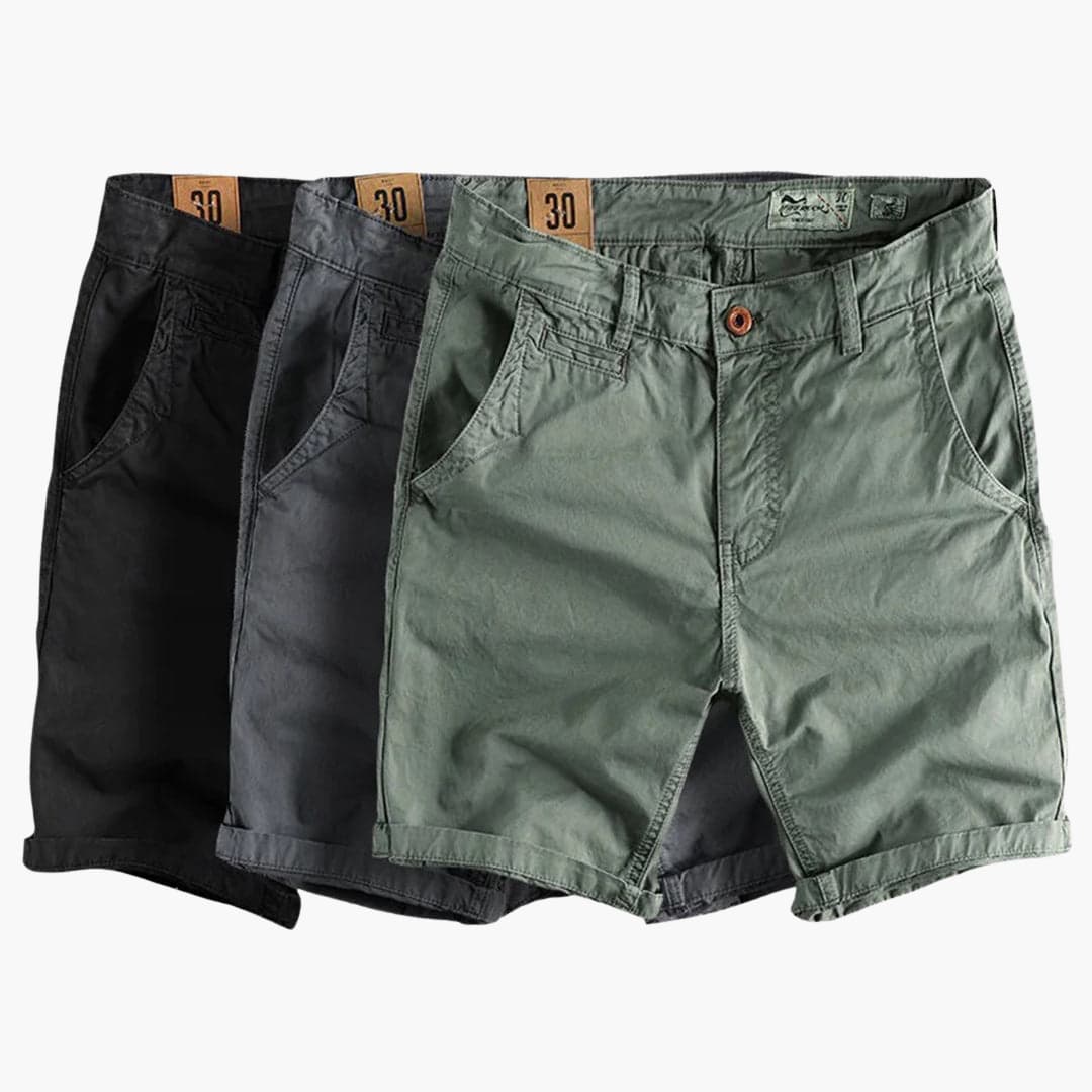 Herren Shorts aus leichter Sommerware mit Taschen und Knopfverschluss - Image 9