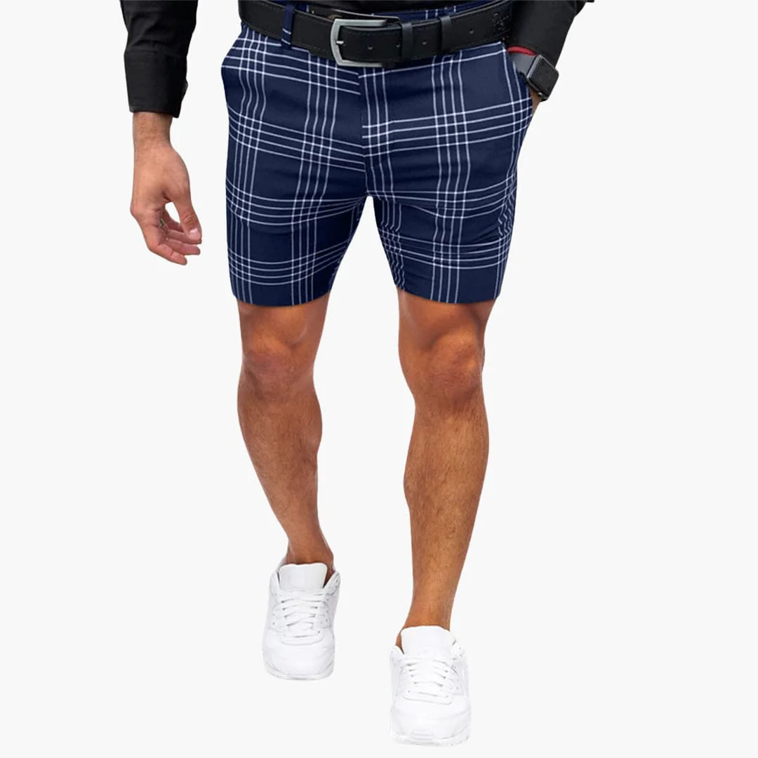 Herren Shorts mit Karomuster und Seitentaschen für Sommer - Image 3