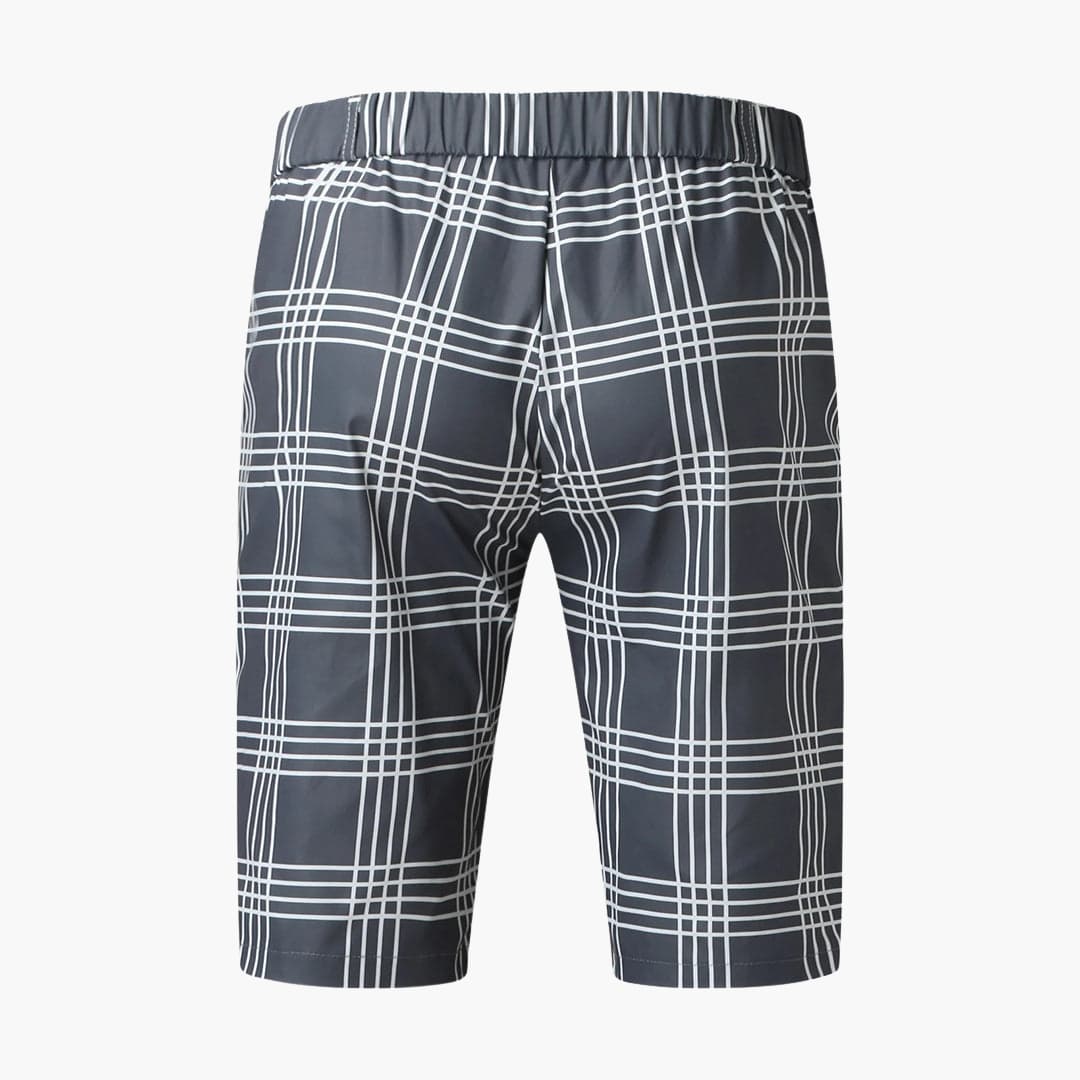 Herren Shorts mit Karomuster und Seitentaschen für Sommer - Image 4