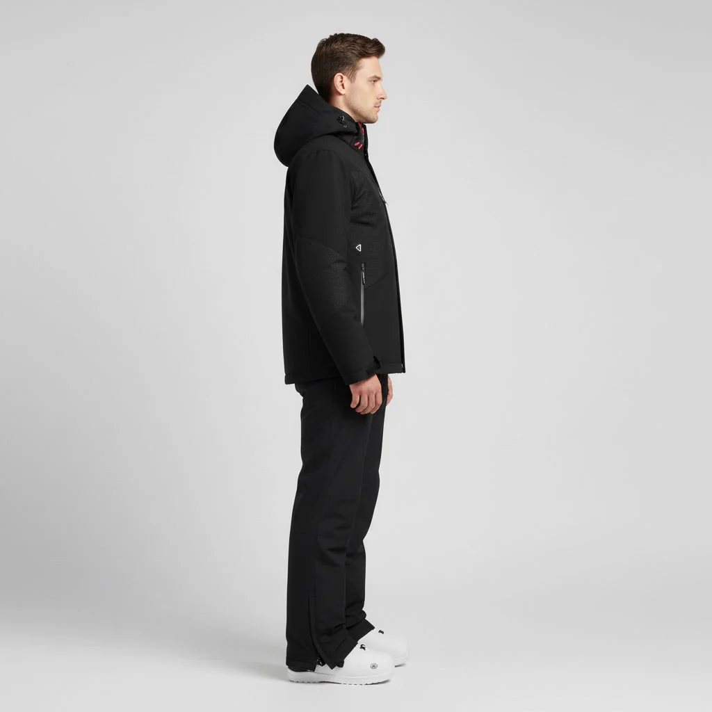 Herren Skiset | Jacke mit Kapuze Hose funktionale Winterausführung - Image 3