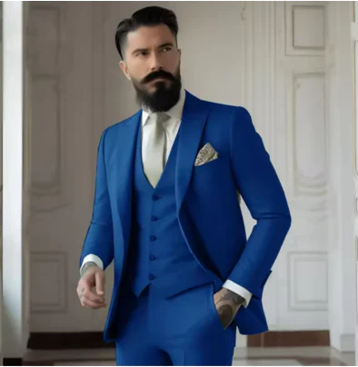 Herren Slim Fit Hochzeitsgastanzug | 3-Teilig - Image 6
