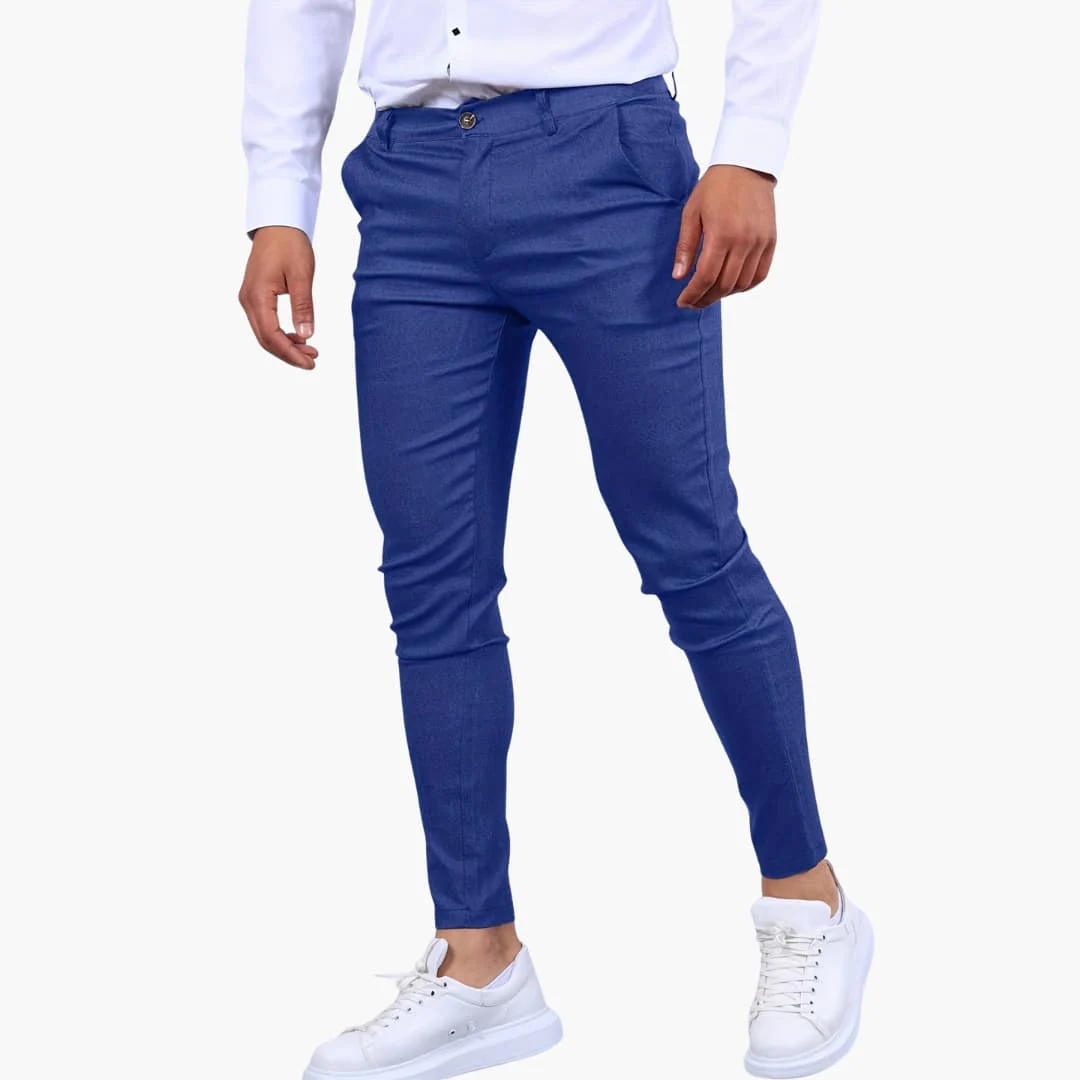 Herren Slim Fit Hose in Knöchellänge mit Taschen - Image 6