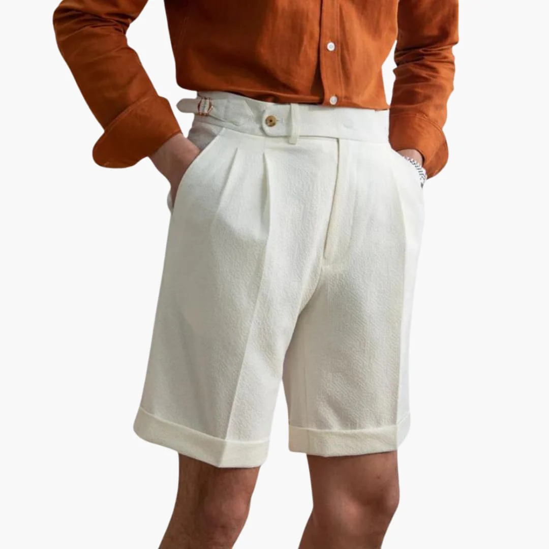 Herren Slim Fit Shorts aus leichter Sommerstoff mit Bundverschluss - Image 2