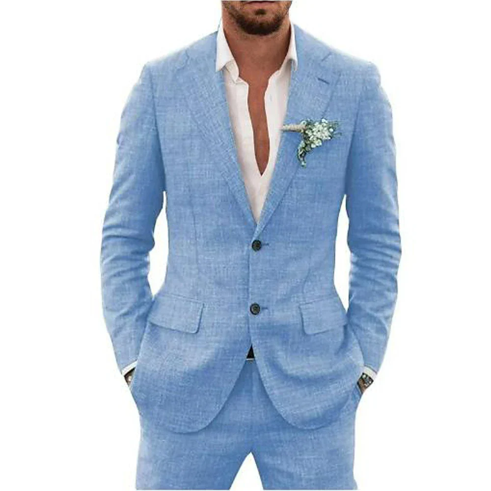 Herren Sommer 2-Teiler Hochzeitsgast Anzug | Leicht - Image 2
