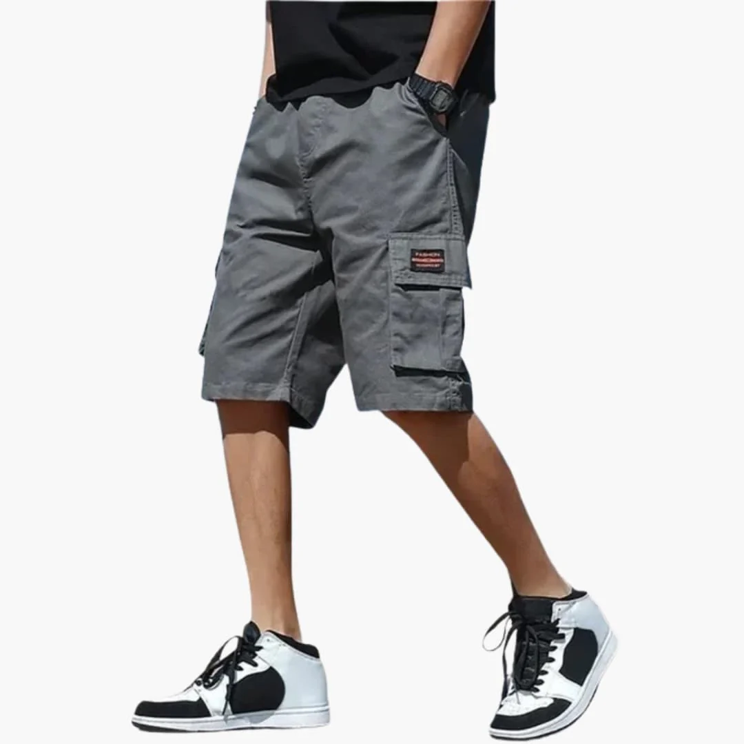 Herren Sommer Cargo Shorts mit Gummibund und Klappentaschen - Image 6
