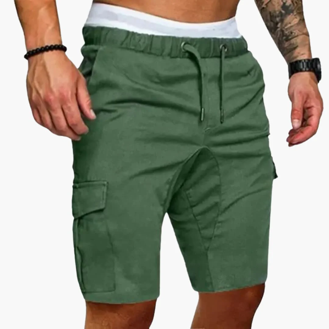 Herren Sommer Cargo Shorts mit Taschen und Kordelzug - Image 7