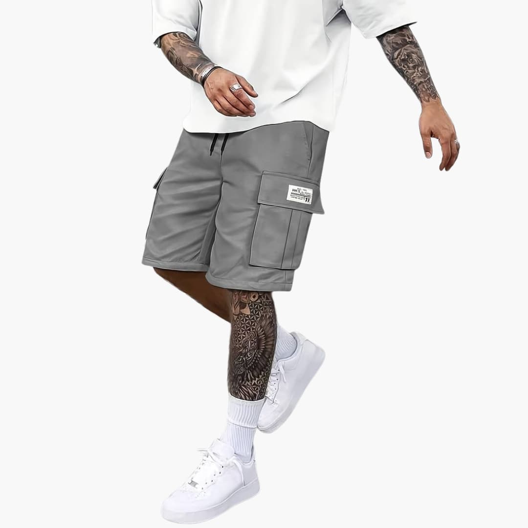 Herren Sommer Cargo Shorts mit Taschen und Kordelzugbund - Image 3