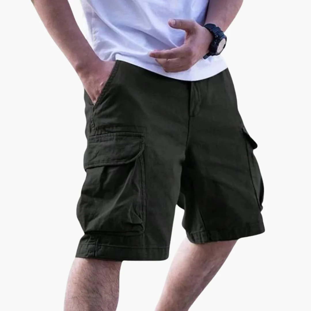 Herren Sommer Cargo Shorts mit Taschen und Reißverschlussverschluss - Image 2