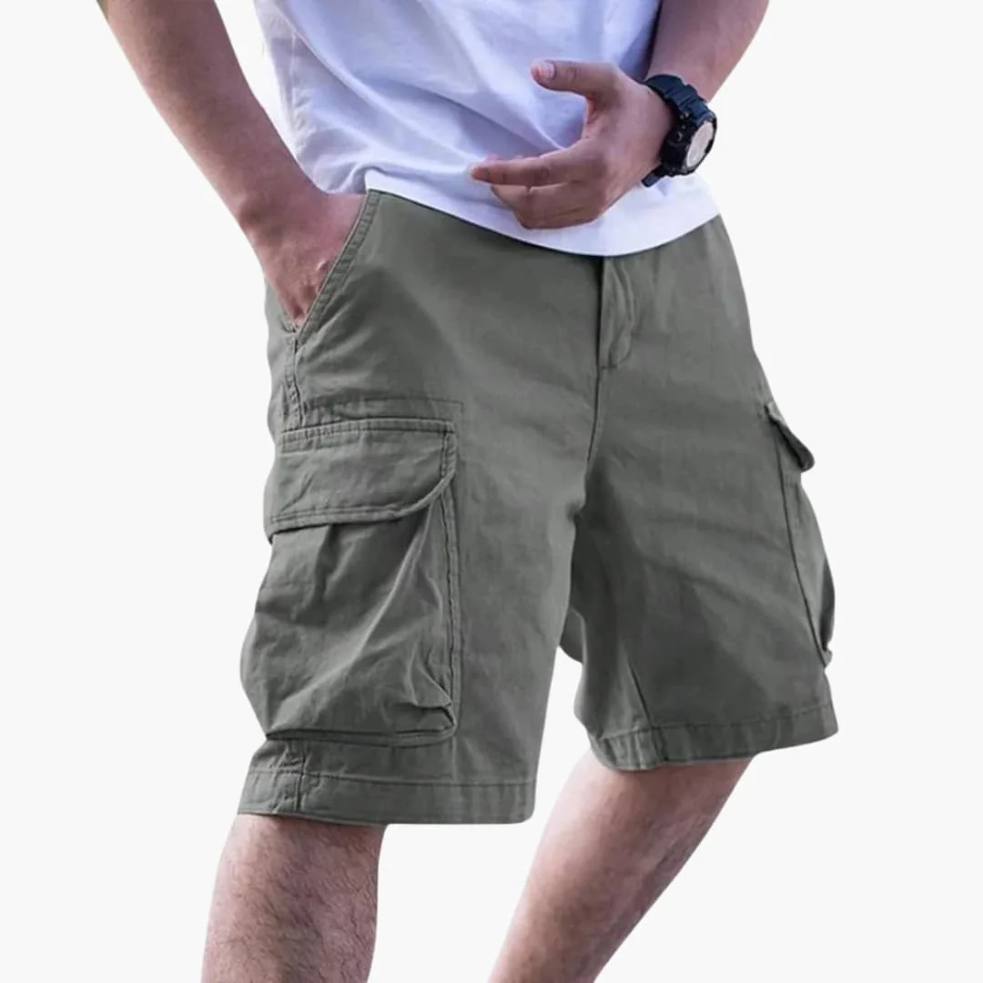 Herren Sommer Cargo Shorts mit Taschen und Reißverschlussverschluss - Image 3